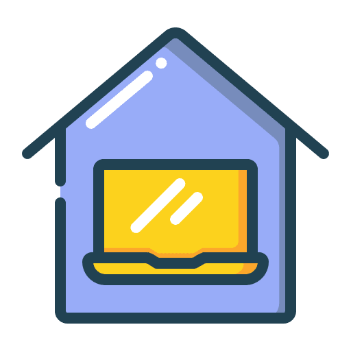Work from home quarantine professions and jobs office icon Work from home quarantine professions and jobs office icon