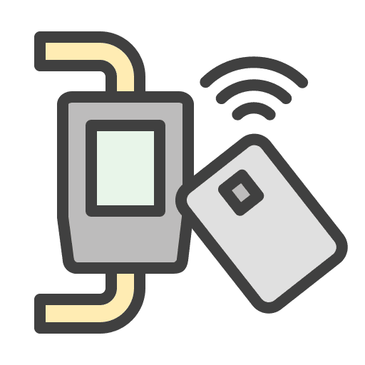 Fare metro payment card icon