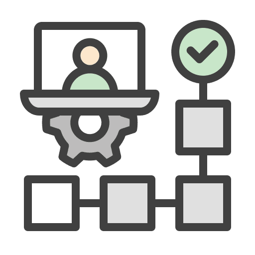 Manager networking process administration icon