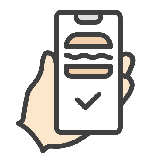 Burger burger mobile app food and restaurant icon