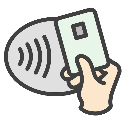 Card payment card commerce and shopping contactless icon