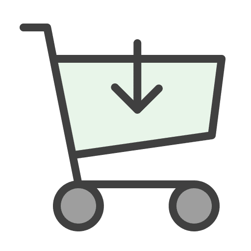 Cart commerce and shopping buy add icon