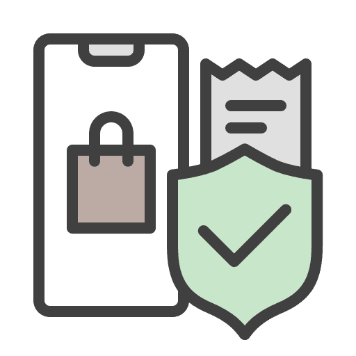 Security app online shopping digital icon