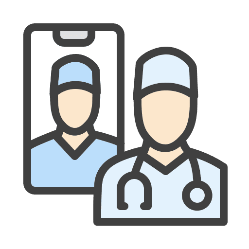 Doctor webinar doctor telemedicine icon