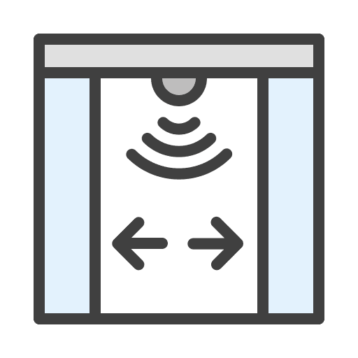 Door smart house automatic doors door icon