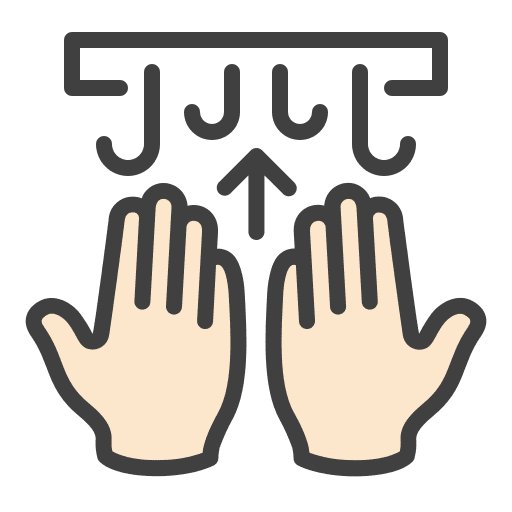 Hand dryer hand dryer air dry icon