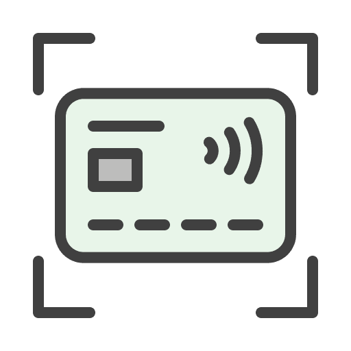 Card add credit card scan icon