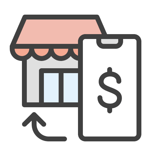 Market payment store purchase icon