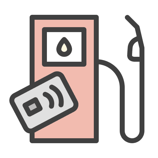 Refuel card payment refuel industry icon