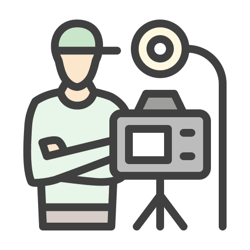 Blogger streaming selfie tiktok icon