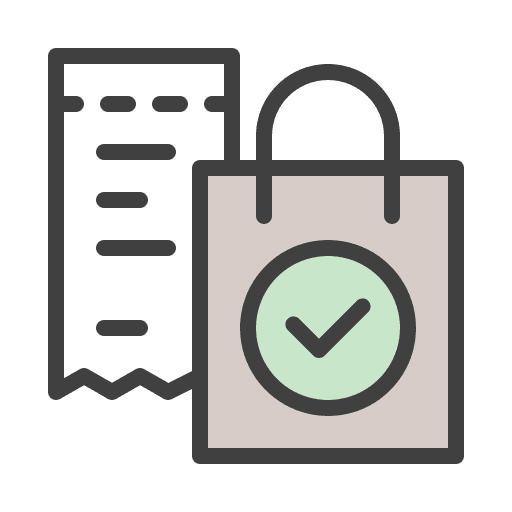 Shop shop paper bag commerce and shopping icon
