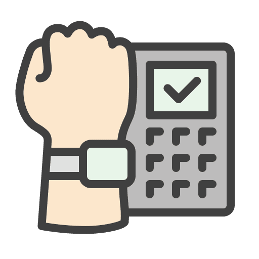 Smartwatch nfc contactless smartwatch icon