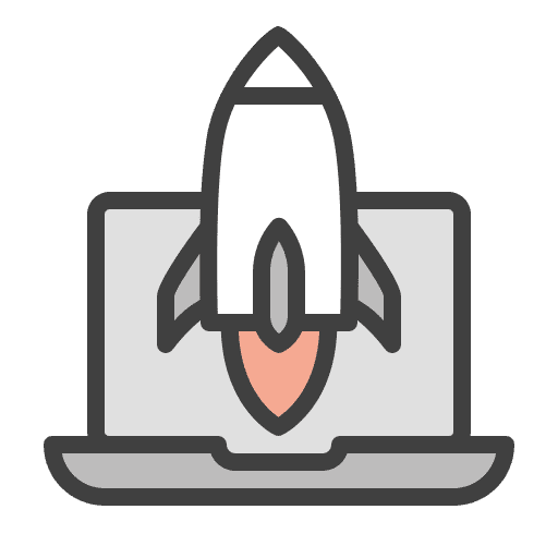 Startup startup commerce and shopping project launch icon