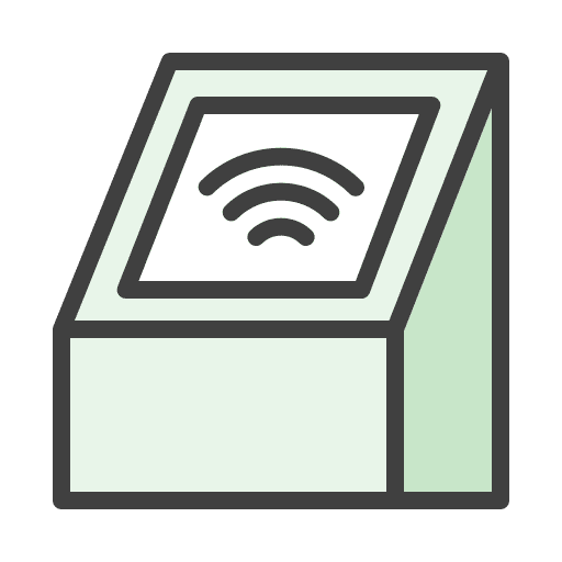 Terminal terminal wi fi self service icon