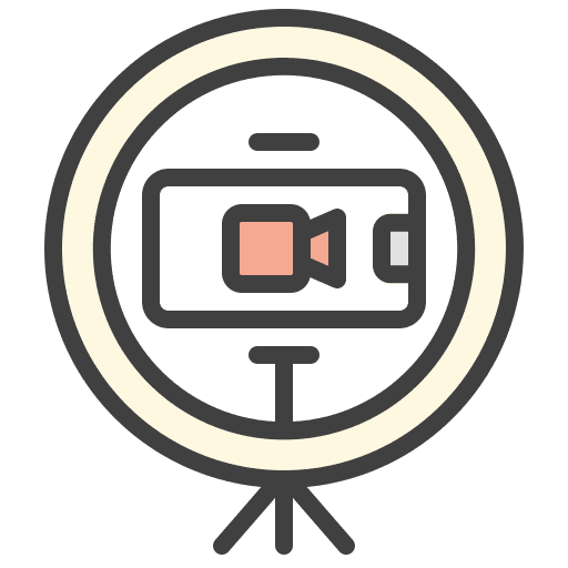 Blog blog influencer ring light icon