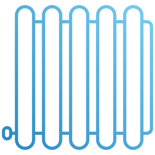 Central heating heater electronics icon