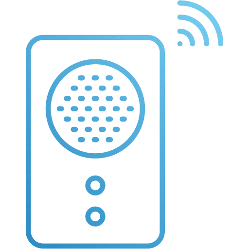 Doorbell electronics smart intercom icon Doorbell electronics smart intercom icon