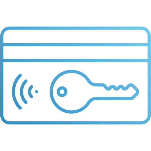 Key card security hotel key access icon Key card security hotel key access icon