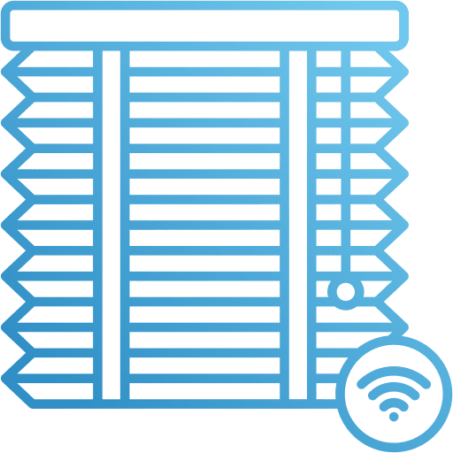 Smart blind wireless connection smart blind home automation icon