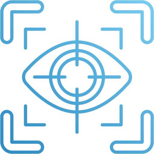 Eye scanner electronics eye scan retinal scanner icon Eye scanner electronics eye scan retinal scanner icon