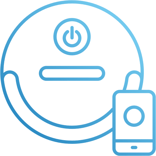 Robot vacuum electronics wireless smart home icon Robot vacuum electronics wireless smart home icon