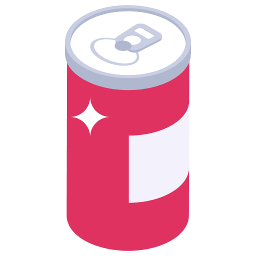 Drink can soda cola can icon