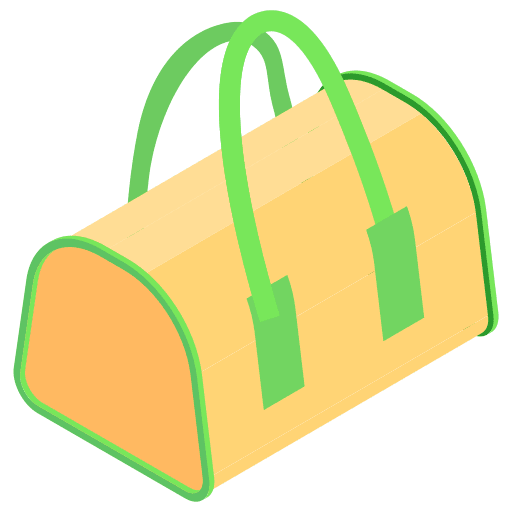 Duffle bag sports and competition sport equipment luggage icon