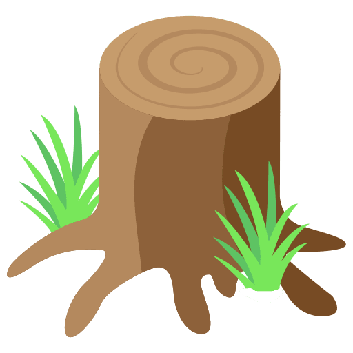 Tree stump nature log tree stump icon