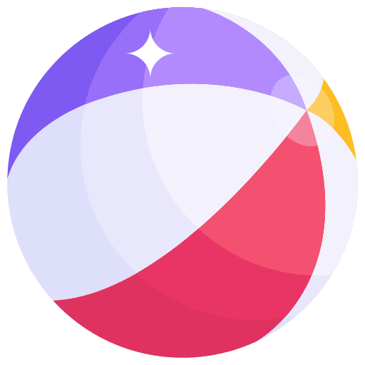 Beach ball toy play beach ball icon