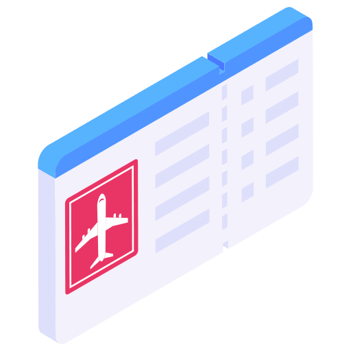 Boarding pass boarding pass passport holidays icon