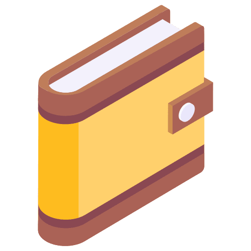 Wallet notes money wallet icon