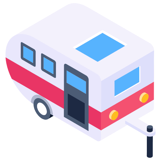 Camper van travel caravan camper van icon