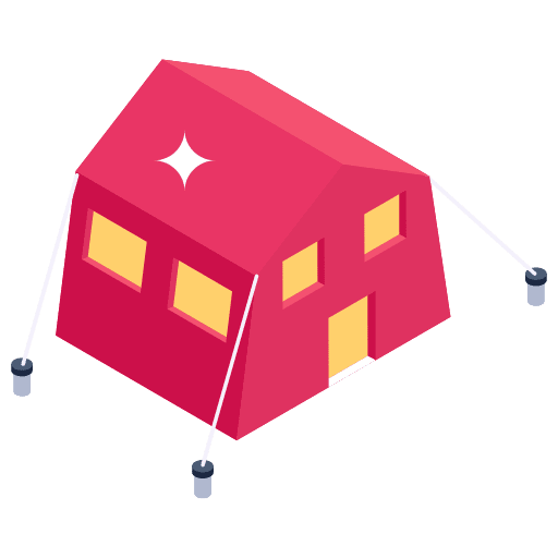 Camping holidays tent travel icon