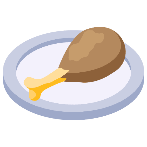 Chicken leg fried chicken drumstick chicken leg icon