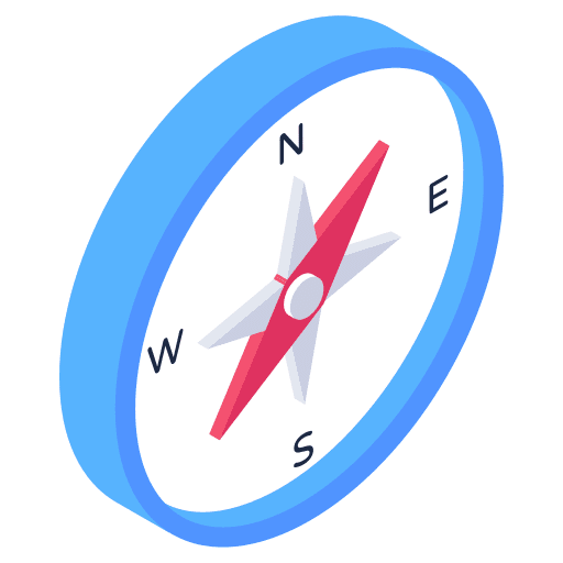 Compass tools and utensils compass orientation icon