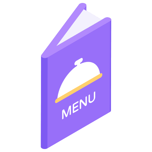 Menu food and restaurant menu food icon