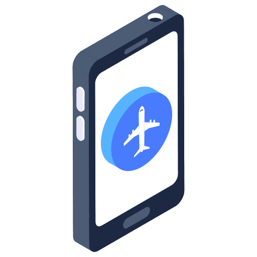 Online booking flight payment online booking icon