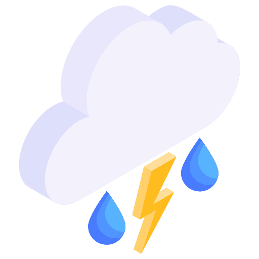 Thunderstorm thunderbolt thunder weather icon