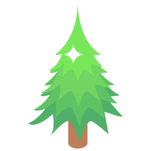 Tree wood forest environment icon
