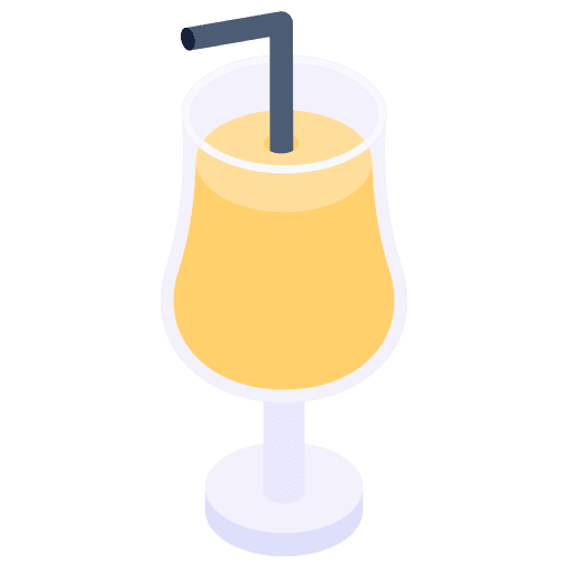 Juice food and restaurant healthy food glass icon