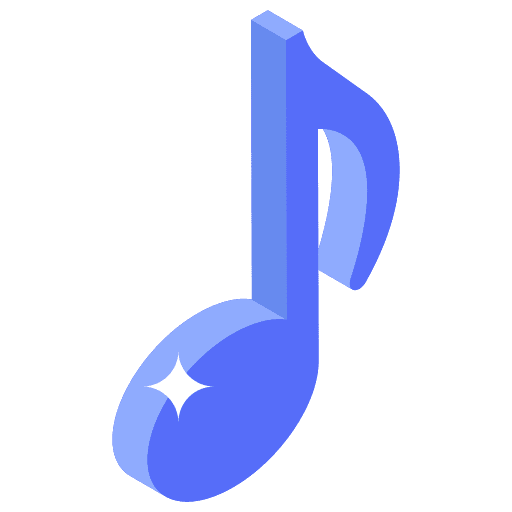 Music note enable sound music and multimedia music player icon