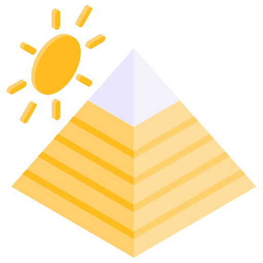 Pyramid monuments cultures giza icon