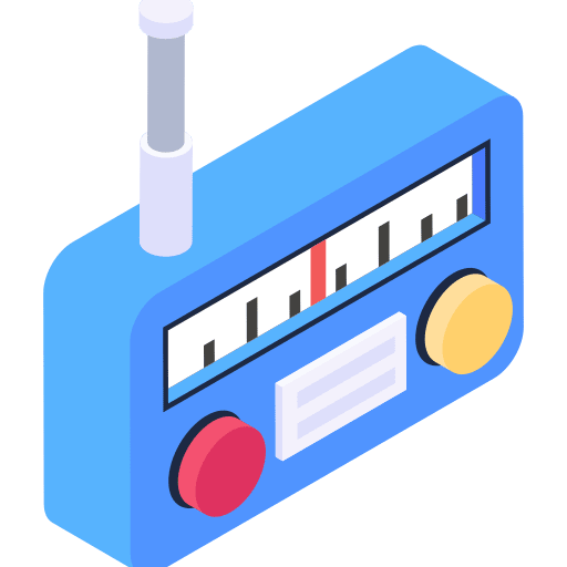 Radio radio transistor electronics icon