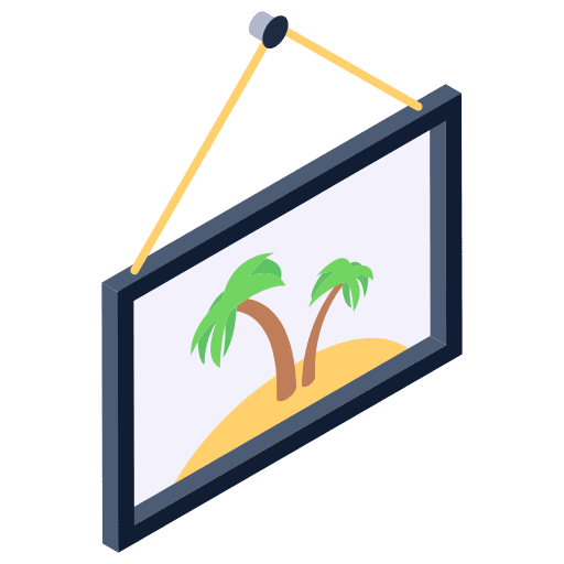Scenery summer scenery tropical icon