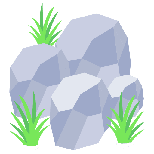 Stone stone rock nature icon