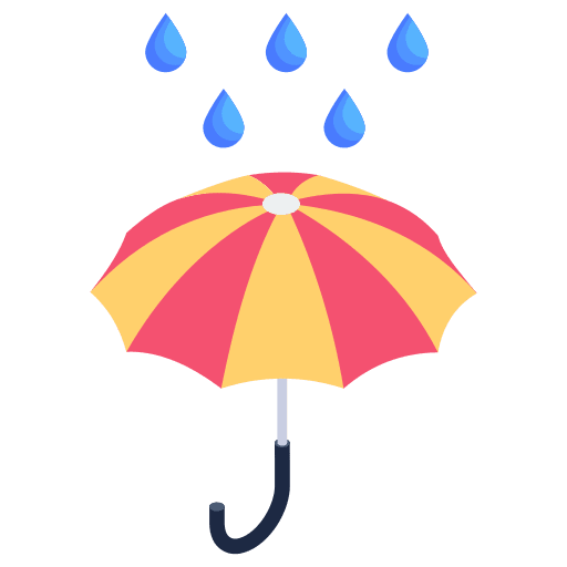 Umbrella rain umbrella weather icon