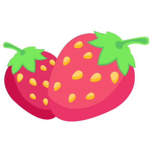 Strawberry healthy food vegan diet icon