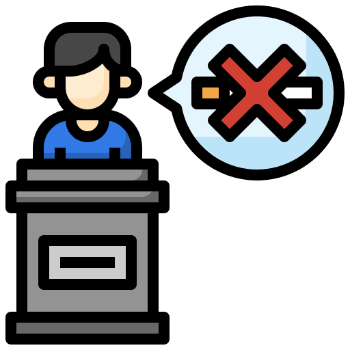 Conference conference quit smoking presentation icon Conference conference quit smoking presentation icon