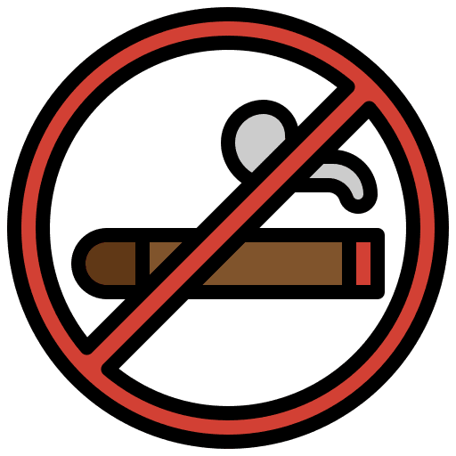 No cigar signaling addiction healthy lifestyle icon