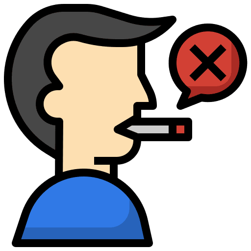 No smoking man smoking healthcare and medical icon